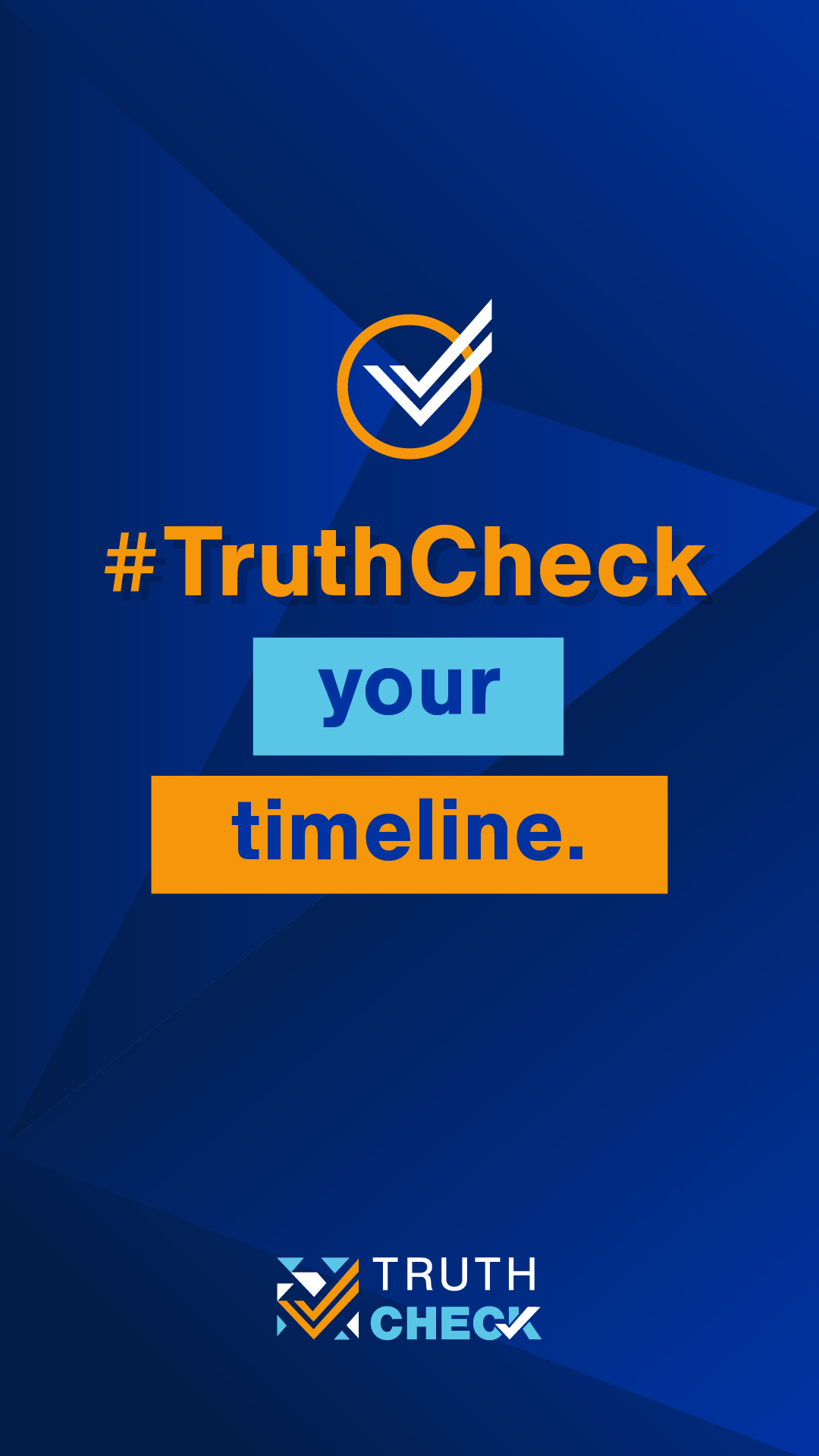 Truth Check graphic for social stories